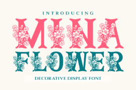 Mina Flower Font