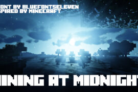 Mining At Midnight Font