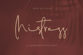 Mistress Personal Use Only Font