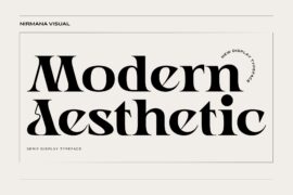 Modern Aesthetic – Demo Version Font