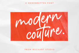 Modern Couture Font