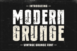 Modern Grunge Font