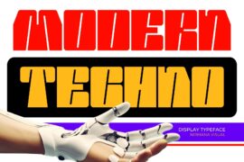 Modern Techno – Demo Version Font