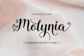 Molynia Script Font
