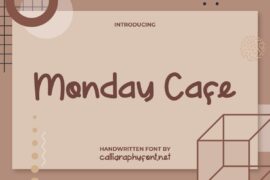 MondayCafeDemo Font