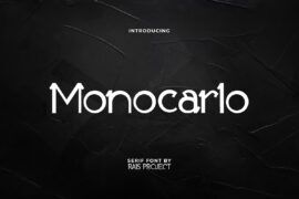 MonocarloDemo Font