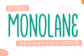 Monolane Demo Font