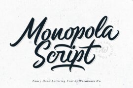 Monopola Script Font