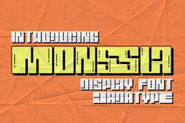 Monssla Outline Font