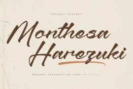 Monthesa Harezuki DEMO VERSION Font Family