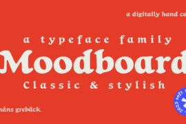 Moodboard PERSONAL USE ONLY Font