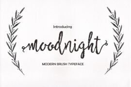 Moodnight Script Font