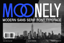 MOONELY Font