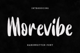 Morevibe – Personal Use Font