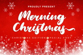 Morning Christmas Brush Font Font