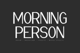 Morning Person Demo Font Family