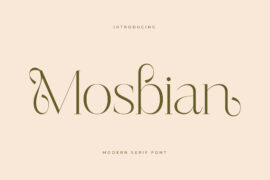 Mosbian DEMO VERSION Font Family