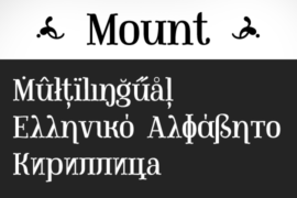 Mount PERSONAL USE ONLY Font Family