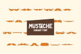 Mustache Font