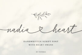 Nadia Heart Font