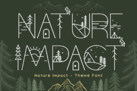 Nature Impact Demo Font