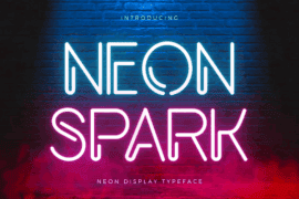 Neon Spark Font