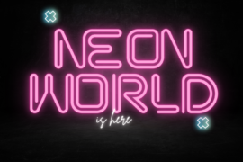 NEON WORLD DEMO Font
