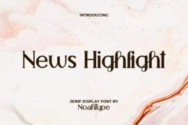 News Highlight Demo Font