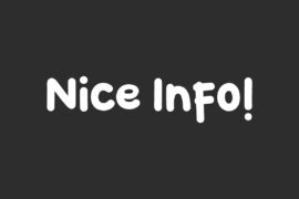 Nice Info Demo Font