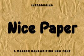 Nice Paper Font