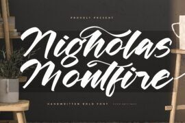 Nigholas Montfire DEMO VERSION Font Family