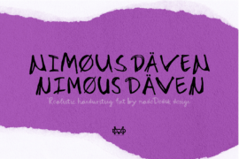 Nimous Daven Demo Font