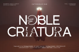 noble criatura Demo Font