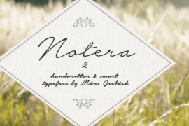 Notera 2 PERSONAL USE ONLY Font Family