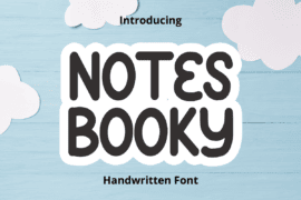 Notes booky Font
