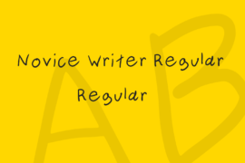 Novice Writer Regular Font