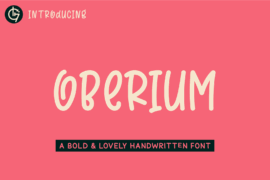 Oberium Font