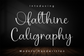 OfalthineChaligraphy Font