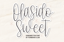 Olasido Sweet Demo Font