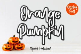 Orange Pumpkin – Personal Use Font