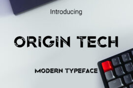 Origin Tech Demo Font