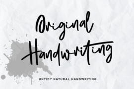 Original Handwriting – Personal Font