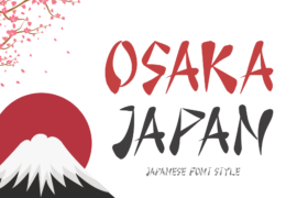 Osaka Japan Font