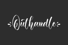 Outhandle Demo Font