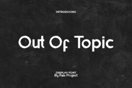 OutOfTopicDemo Font
