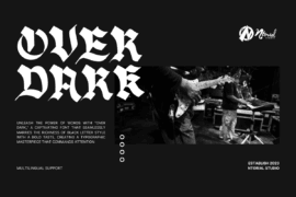Over Dark Font