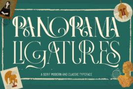 Panorama Ligatures Demo Font