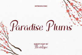 ParadisePlumsDemo Font