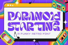 Paranoid Starting Demo Font