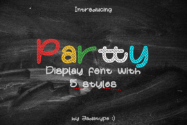 Partty Font Family